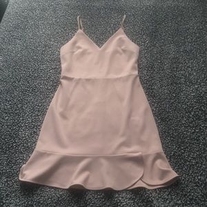 Nude/pink Express dress